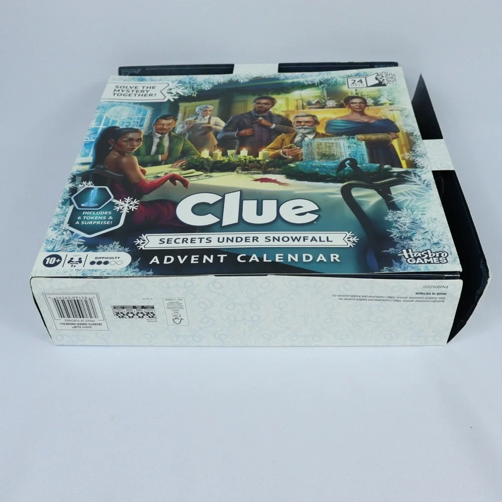Clue Advent Calendar Secrets Under Snowfall 24 Days Family Mystery Game NEW READ